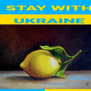 Lemon Oil Painting, Lemon Art Unframed Oil Painting, Lemons Still Life, Small Still Life Painting, Lemon Print, Fruit Print Digital Download