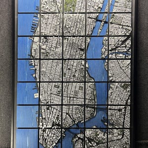 Mappa di New York City stampata in 3D
