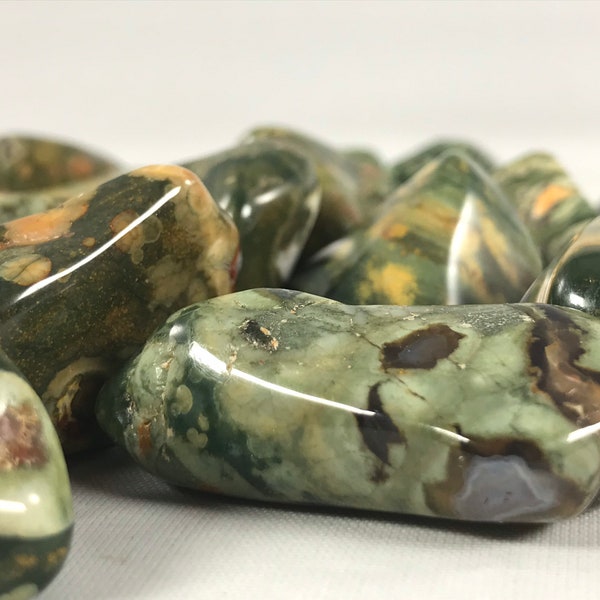 Rhyolite Large Tumbled stone / crystals  / palm / thumb / polished / tumble / rocks /