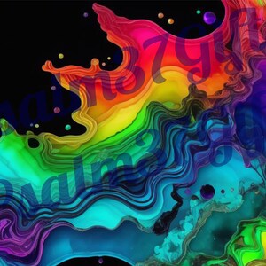 backgrounds Rainbow alcohol Ink Graphic  2 PNG 2 PDF Instant Download Sublimation tumbler wrap Printable Commercial Use High Resolution