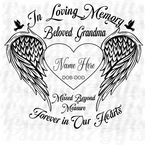 Beloved Grandma in Loving Memory of Missed Beyond Measure - Etsy
