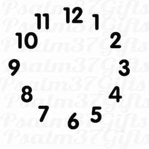 Clockface SVG file for Cricut silhouette cutting machines you can customize and personalize