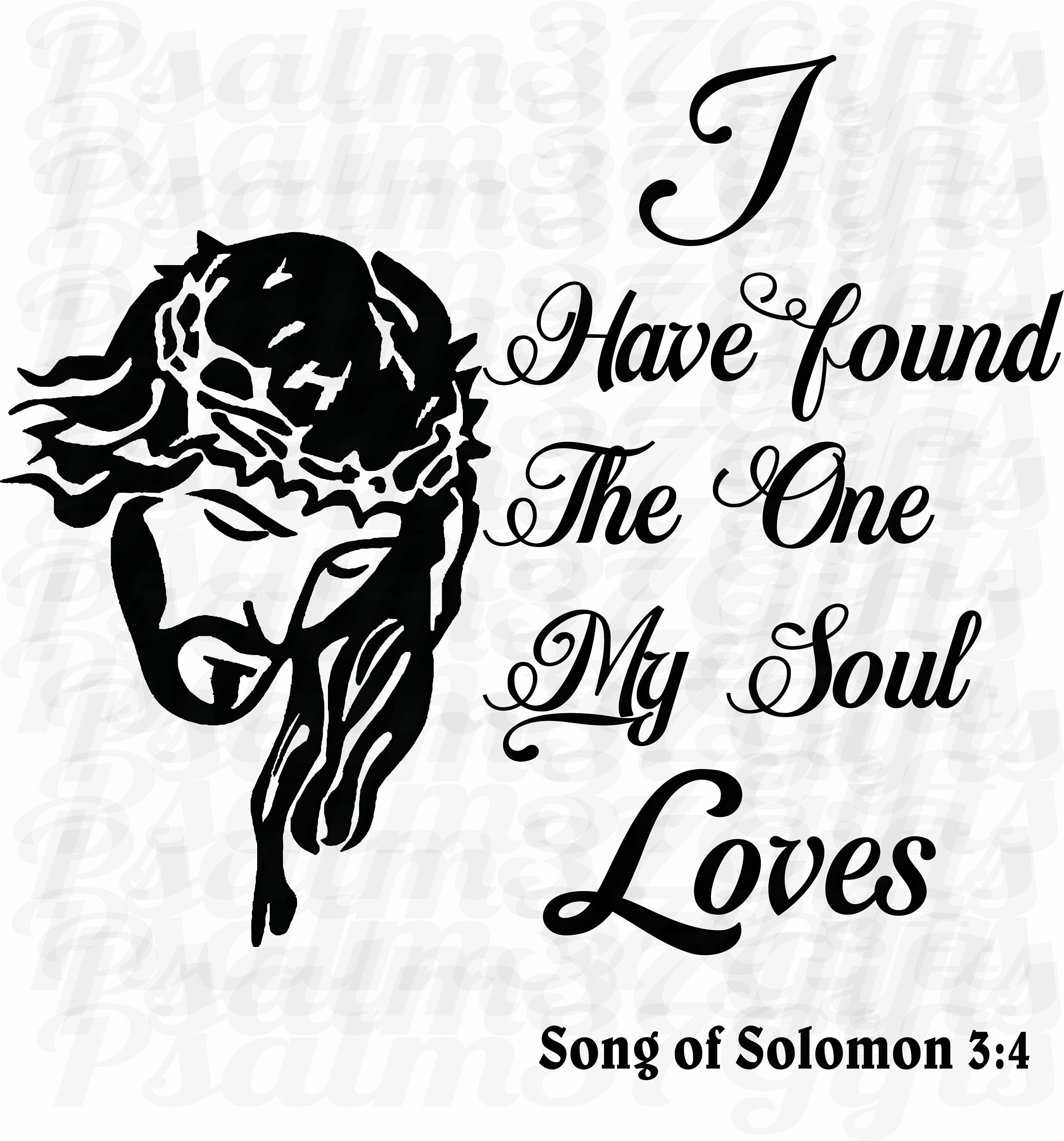 Song of Solomon 3 4 I Have Found the One My Soul Loves Bible Verse