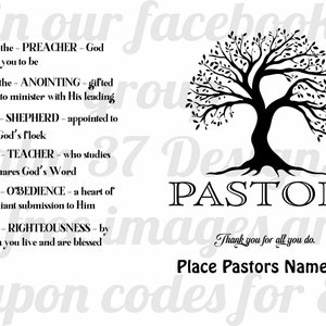 Pastor Appreciation Gift SVG For Cricut and Laser Cutters Make shirts totes Coffee mugs canvas wood High Resolution 600dpi Thank you gift