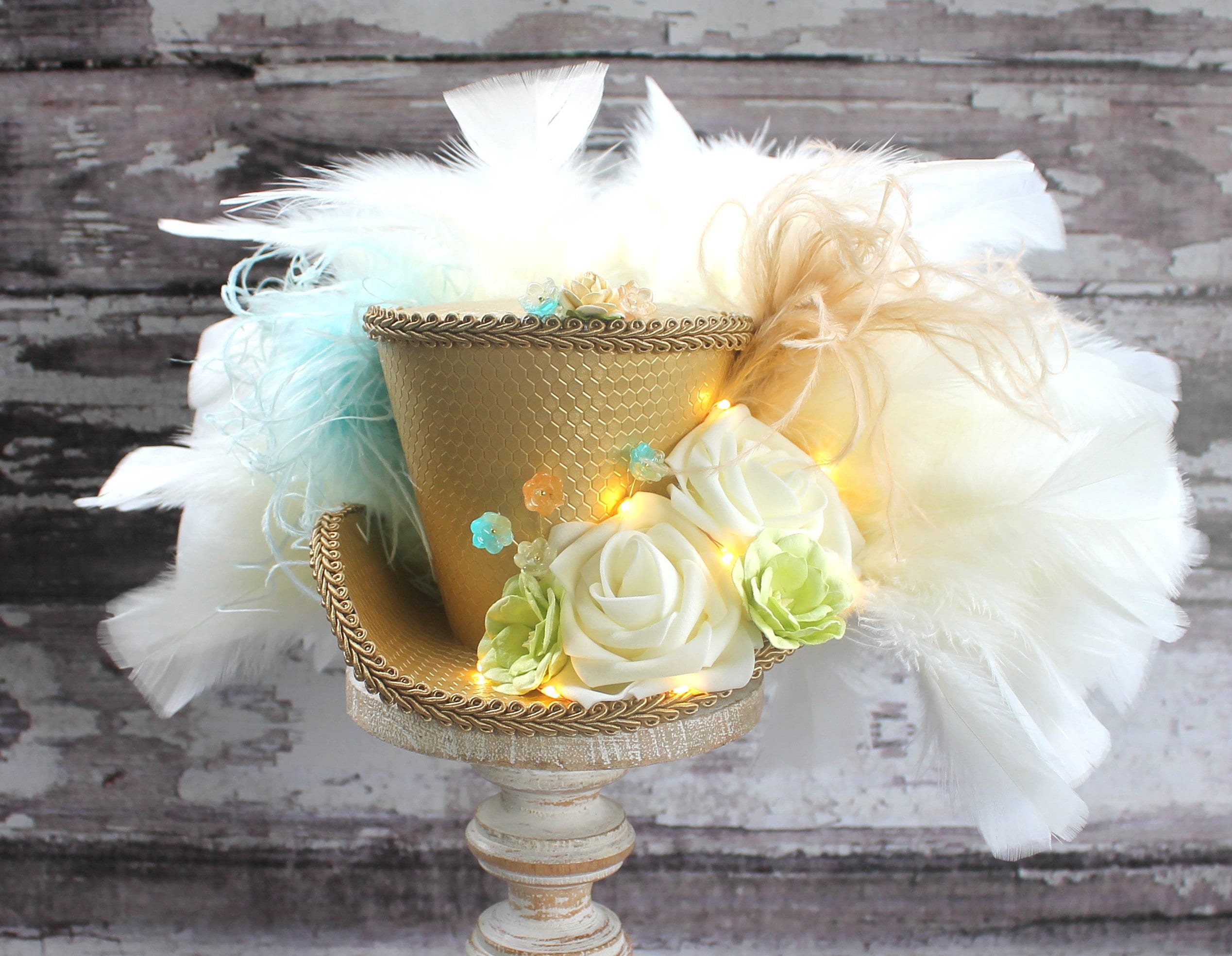 Mad Hatter Bridal Shower Tea Party Hats Mini Top Hat With Lights