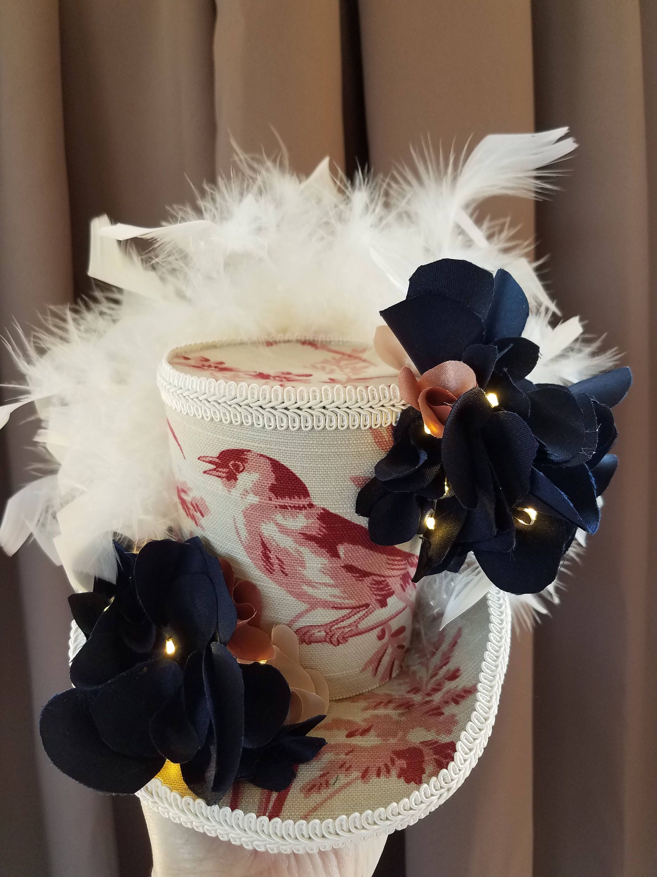 Mini Top Hat With Lights Wedding Tea Party Mardi Gras Etsy