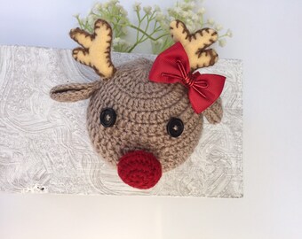 Daddy/'s Little Deer Hunter Crochet Hat with Antlers PDF Pattern Newborn 3-6 Months Baby Baby Deer Antler Hat Crochet Pattern