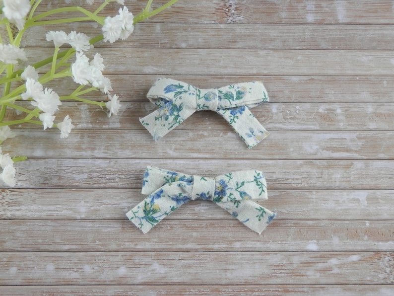 baby girl hair accessories cream bow clips small