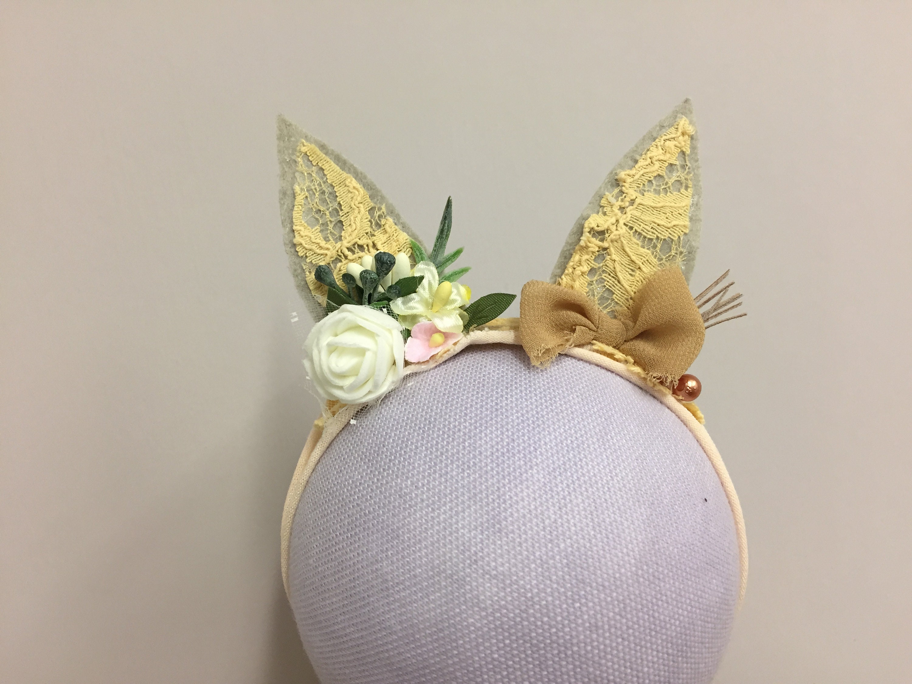 newborn bunny ears headband