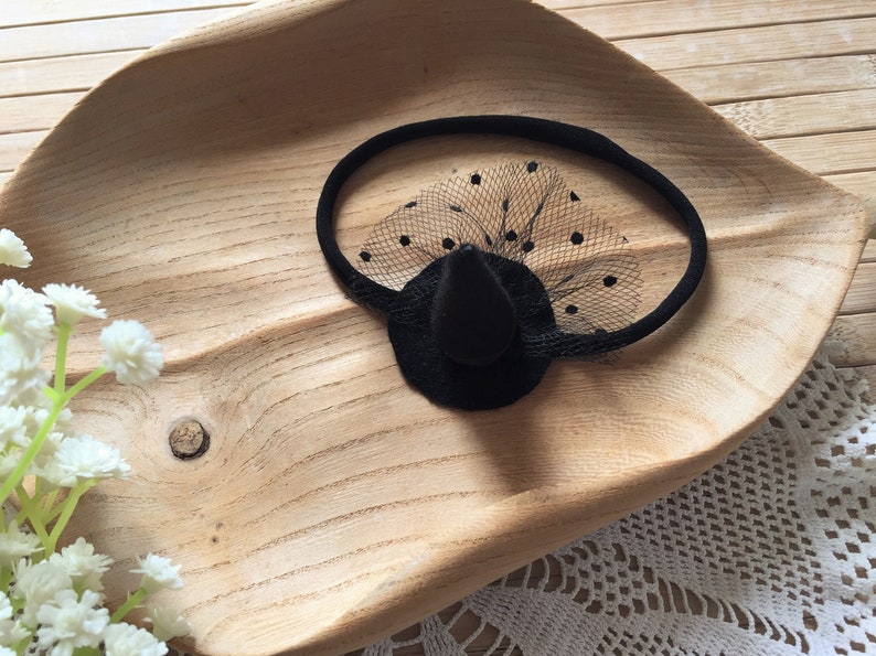 Halloween photo props Infant mini witch hat headband Baby Felt Witch Hat Headband Newborn first Halloween hat headband photography props
