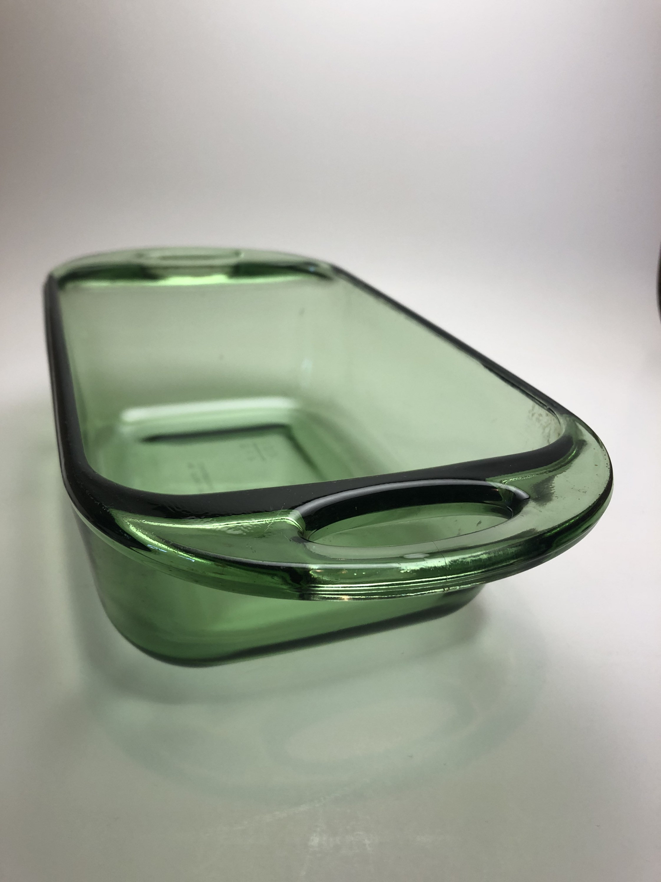 Green Glass 1.5QT Loaf Pan With Round Handles by Anchor - Etsy