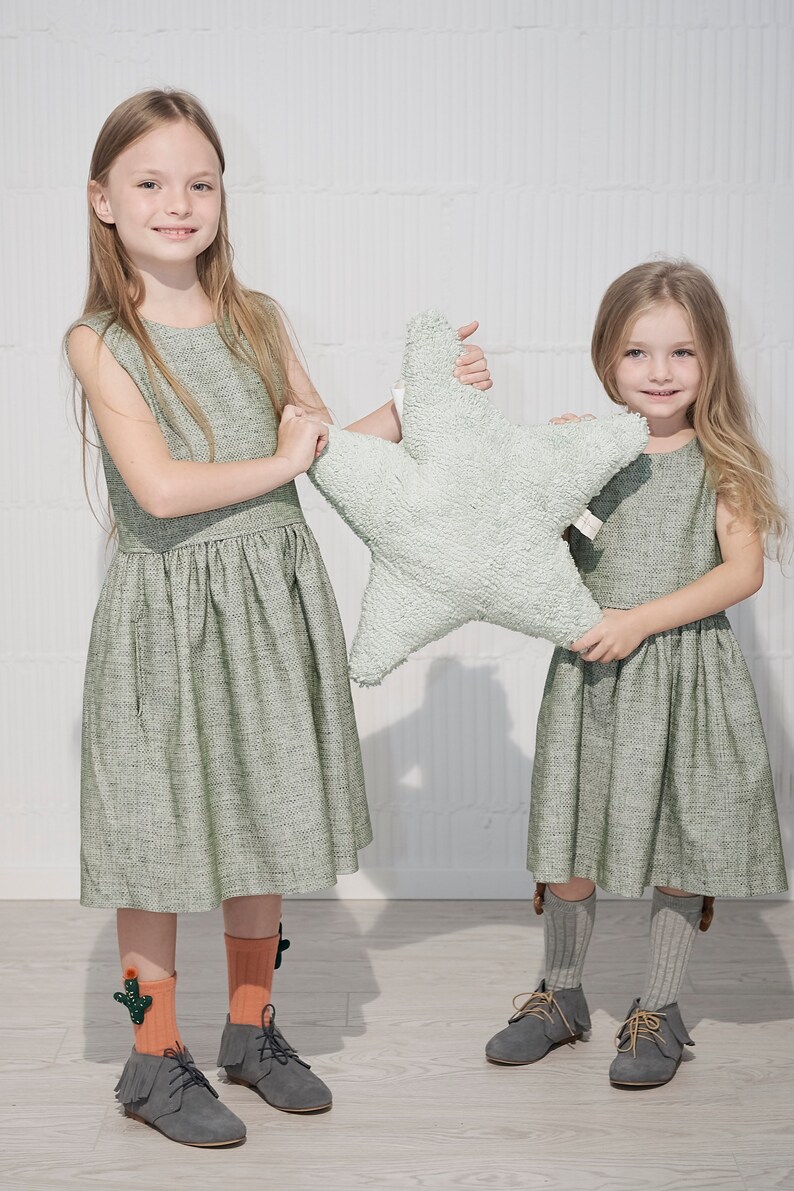 Green Dress Girls Dress Special Occasion Dress Elegant Dress Beautiful Dress