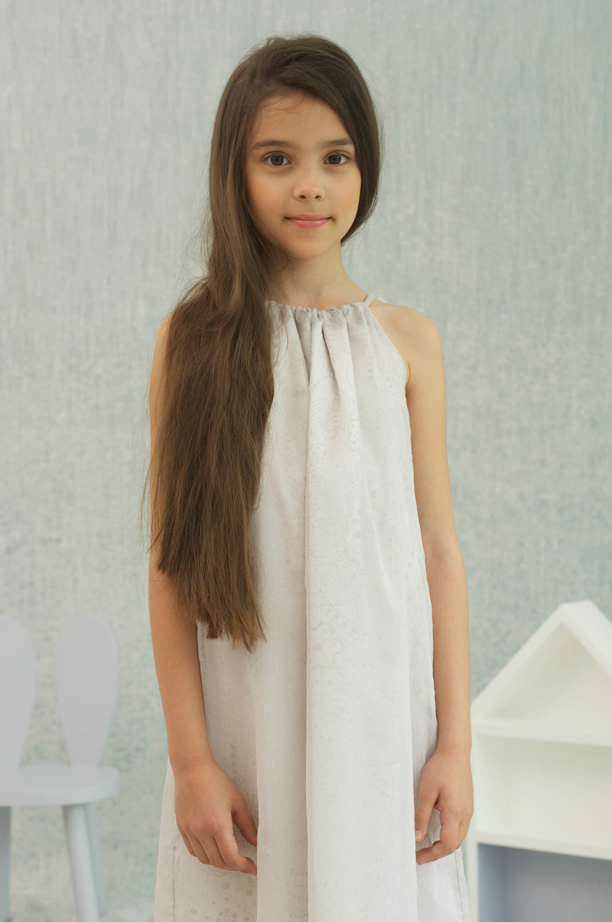 grey colour dress for girls