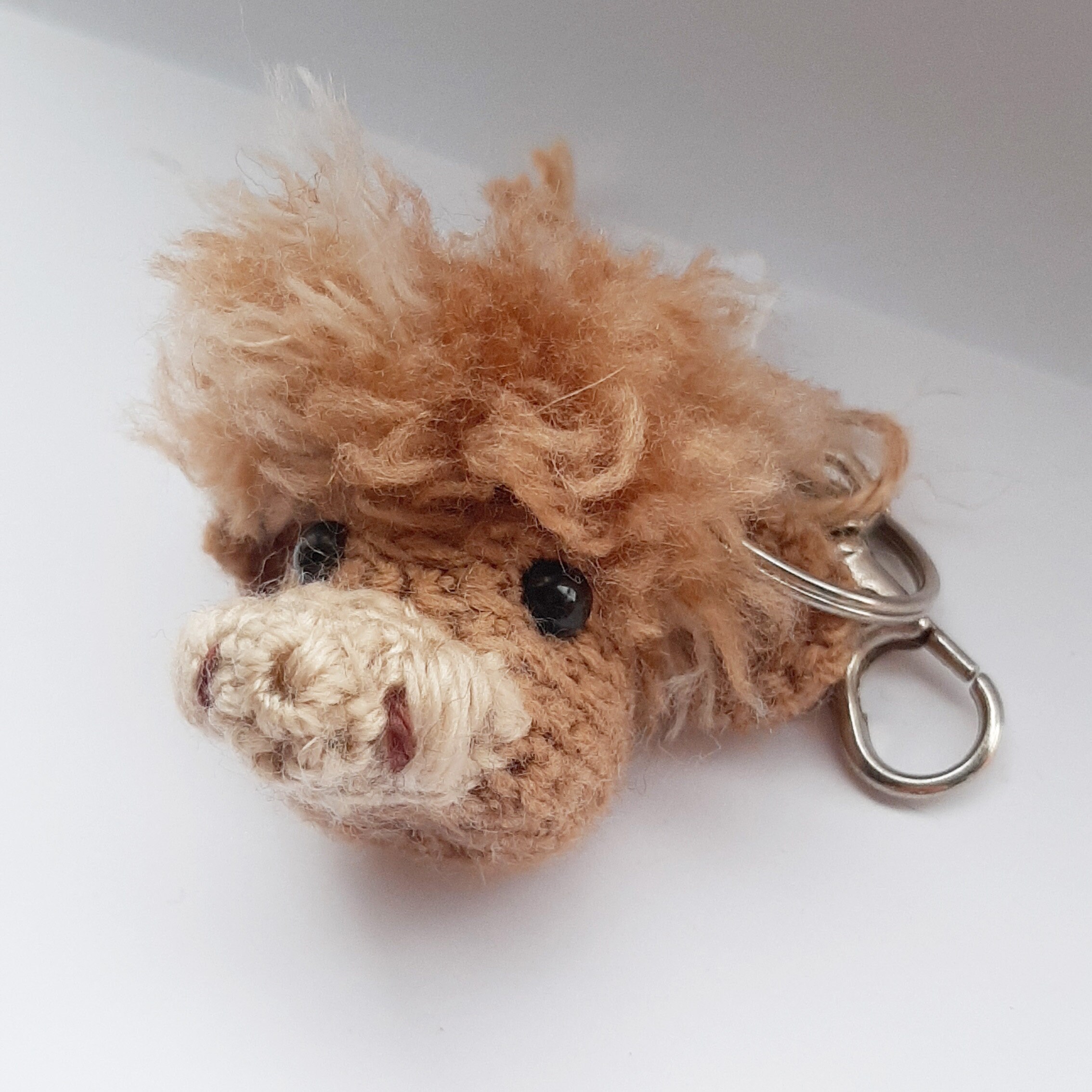 Highland Cow Pom Keyring - A Bit of Home