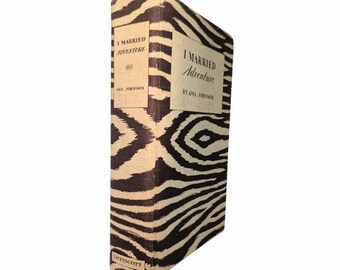 I Married Adventure Osa Johnson Zebra Clothed Covered Coffee Table Adventure Biography African Safari Book