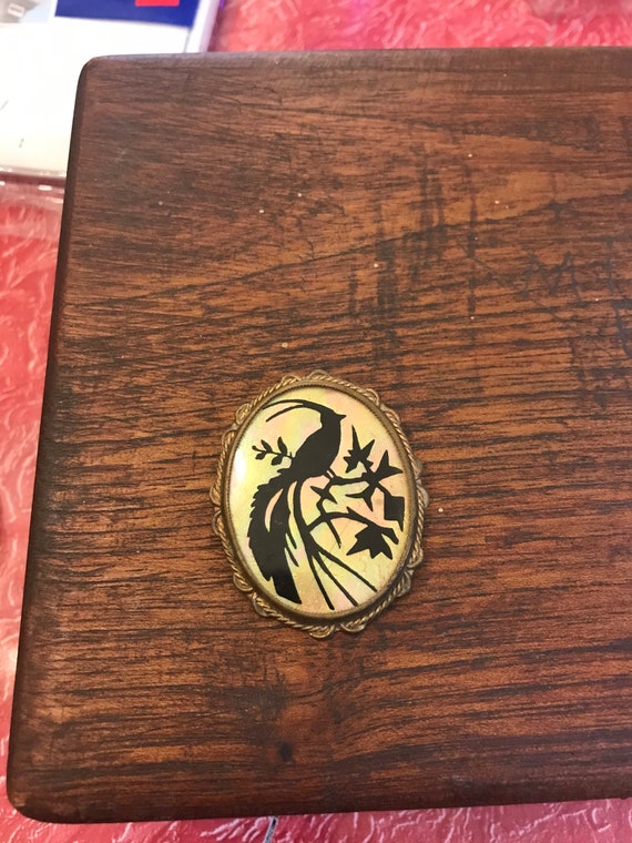Victorian Silhouette Bird of Paradise Brooch