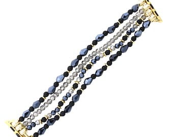 Crystal iWatch Band. Apple iWatch Band. Delicate iWatch Band. Replacement Apple Watch Band. Fashion iWatch Band. Beaded Apple Watch Band.