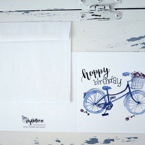 carte vélo vintage - Joyeux anniversaire