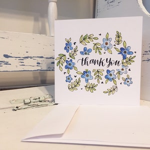 Ensemble de 8 cartes de vœux à thème floral - Cartes vierges pour plusieurs occasions