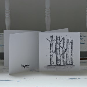 Arbre d’hiver chic - Carte de voeux vierge