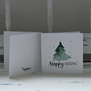 Joyeuses Fêtes - Noël - Arbre - Carte de voeux vierge