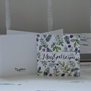 God be With You - Carte blanche - Aquarelle