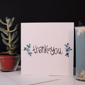 Simple Thank You Floral Card