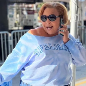 Spelman LIGHT Blue Tie-dyed Sweatshirt Cropped or NOT