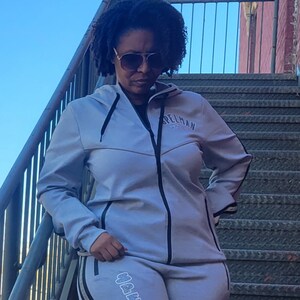 1881 Baby Loves Blue or Great in Gray Spelman Hooded Zip Jacket Set with Pants