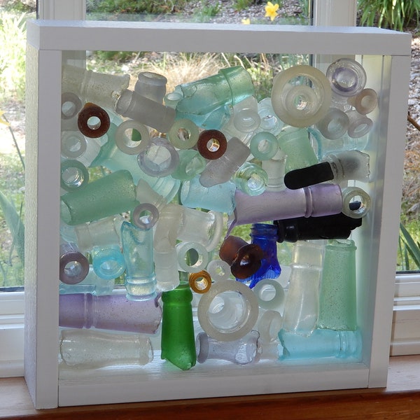 Junior Designer Stand Up Sea and Beach Glass Display Window