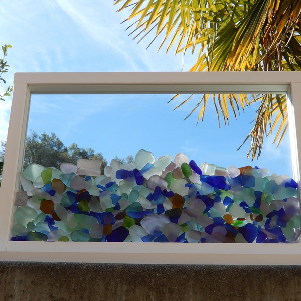 Dreamcatcher Stand Up Sea and Beach Glass Display Window