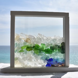 Wanderer Stand Up Sea and Beach Glass Display Window