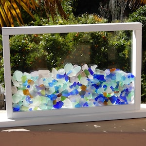 Dreamcatcher Stand Up Sea and Beach Glass Display Window