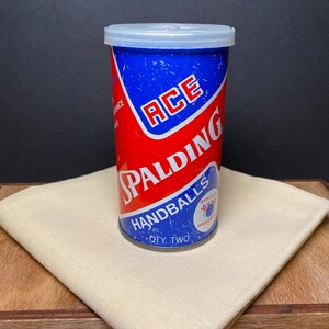 Vintage SPALDING Handball Can/Tin