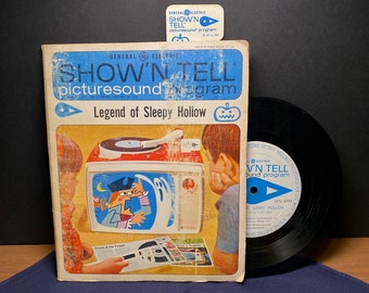 Vintage 1965 G. E. Show ’N Tell Legend of Sleepy Hollow Picture Sound Program