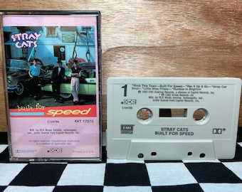 Vintage Stray Cats – Built For Speed 1982 Cassette Tape