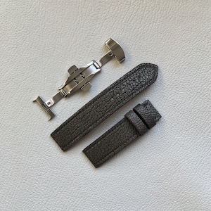 Uhrenarmband aus Leder - 20mm, Schmetterlingsverschluss