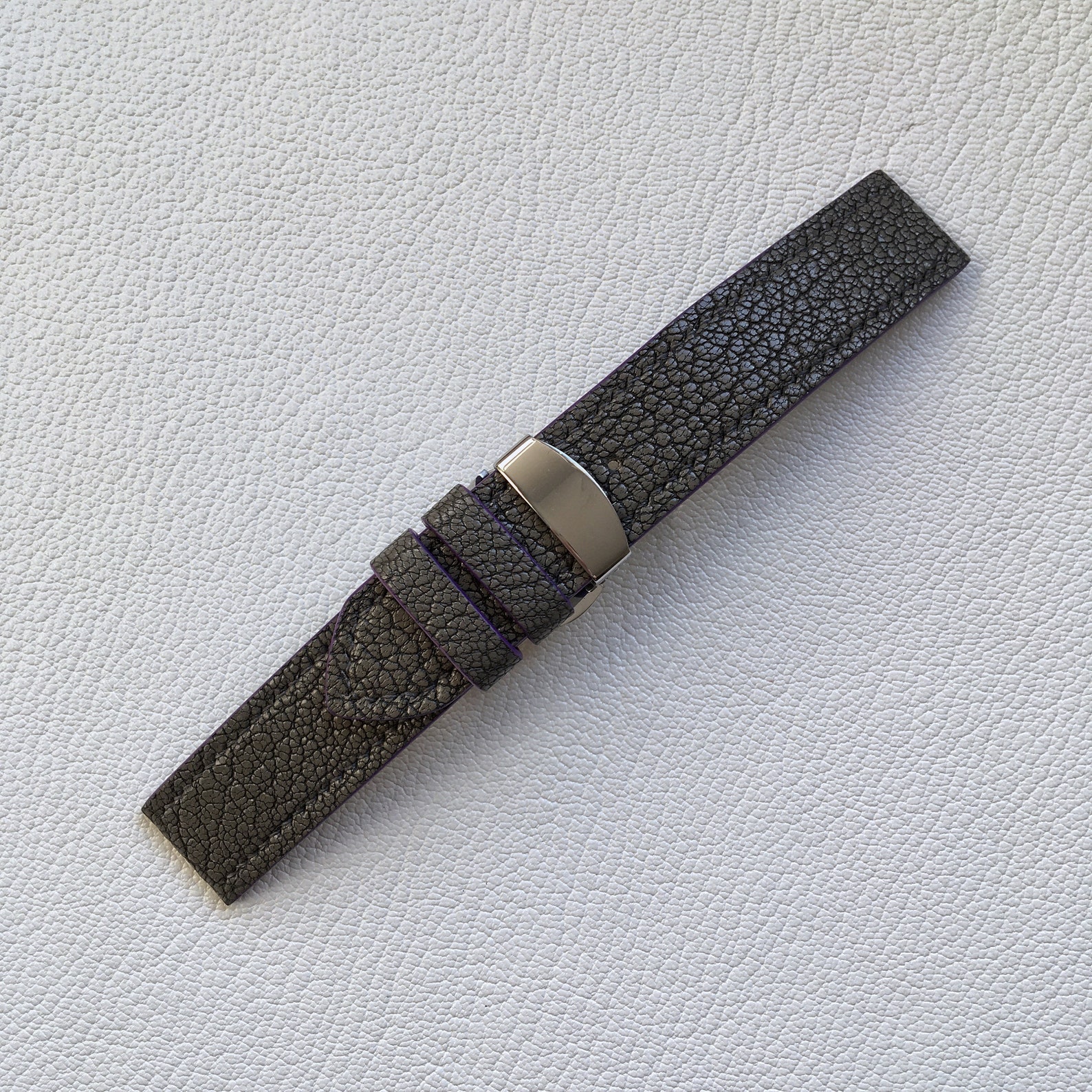 Leather Watch Strap 20mm, Butterfly Clasp Etsy