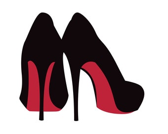high heel template etsy