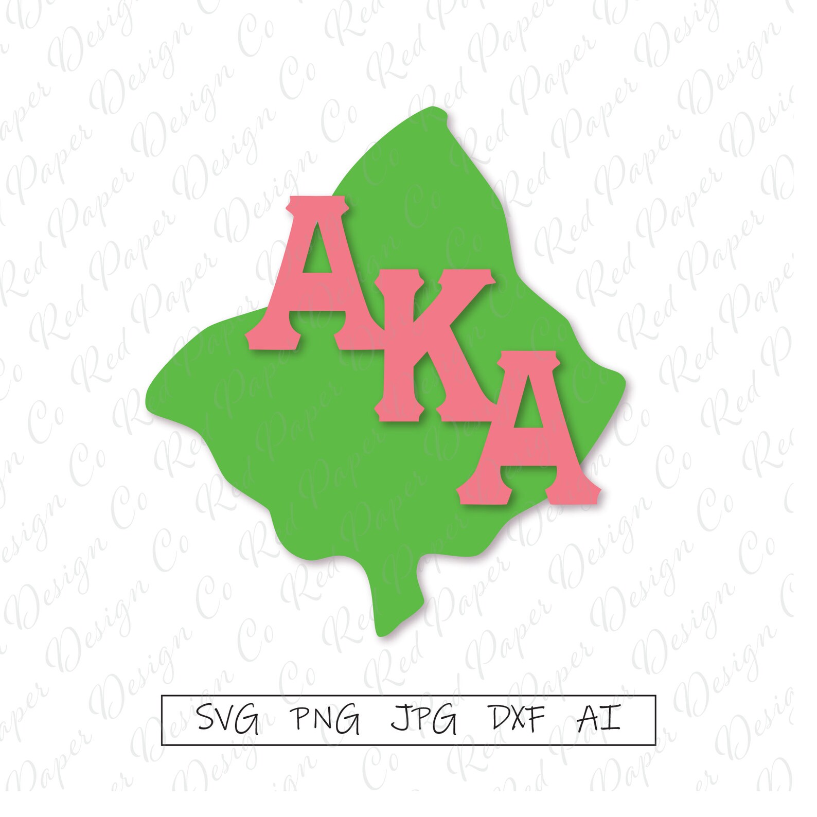 AKA SVG AKA Symbol Alpha Kappa Alpha Emblem Square and Etsy