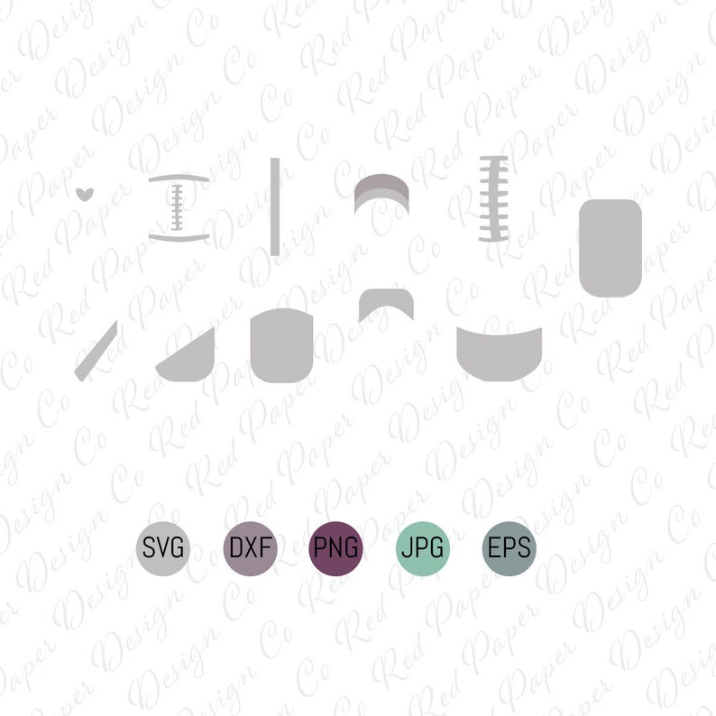 Download SVG Football Nail Art Cut file Cricut Football Clip Art | Etsy