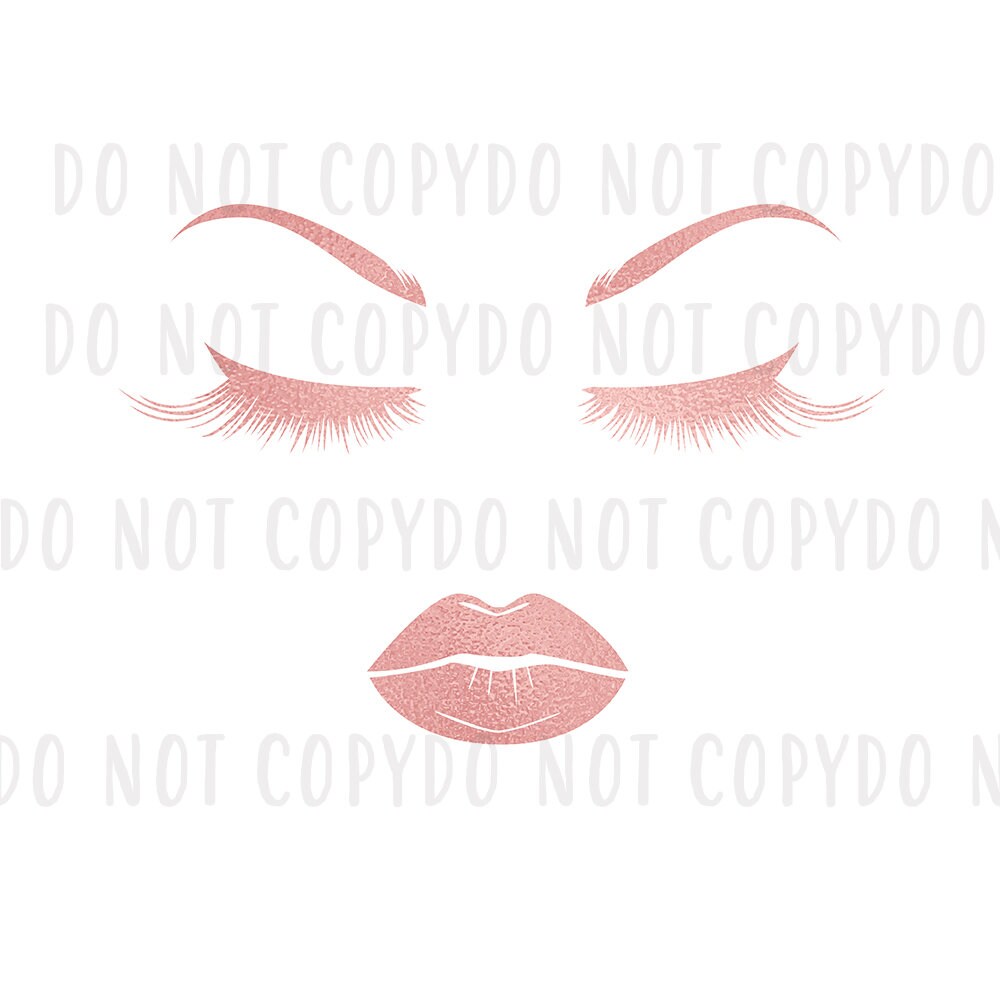 Download Eyelashes and Lips SVG Bundle Cut File Makeup Svg Dxf Eps ...