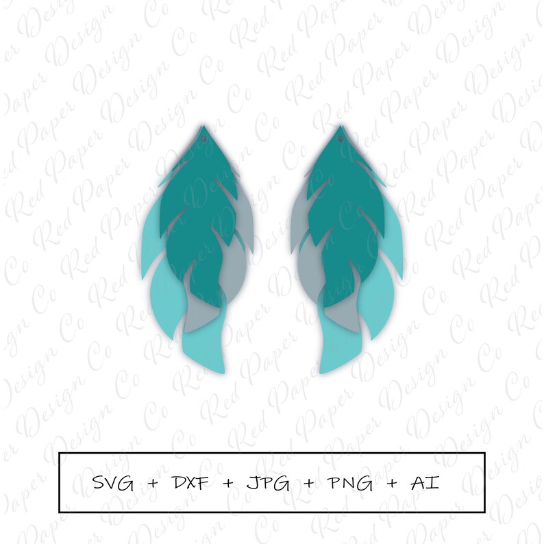 Download Feather Earrings SVG Faux Leather Teardrop Joanna Gaines ...