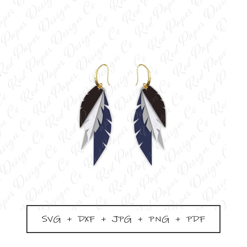 Download Feather Earrings Svg Leather Earrings Bundle Feather Earring Etsy
