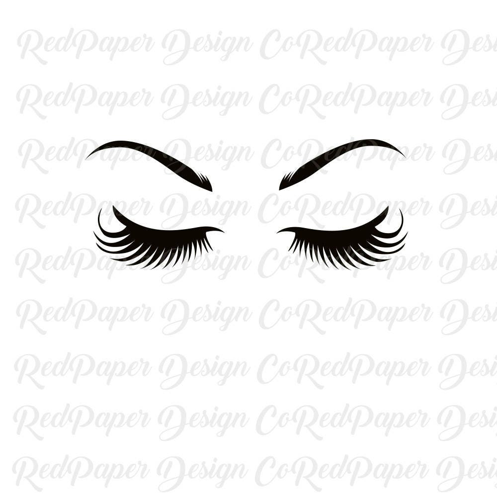 Download SVG Eyelashes Eyebrows Bundle Cut File Modern Anastasia | Etsy