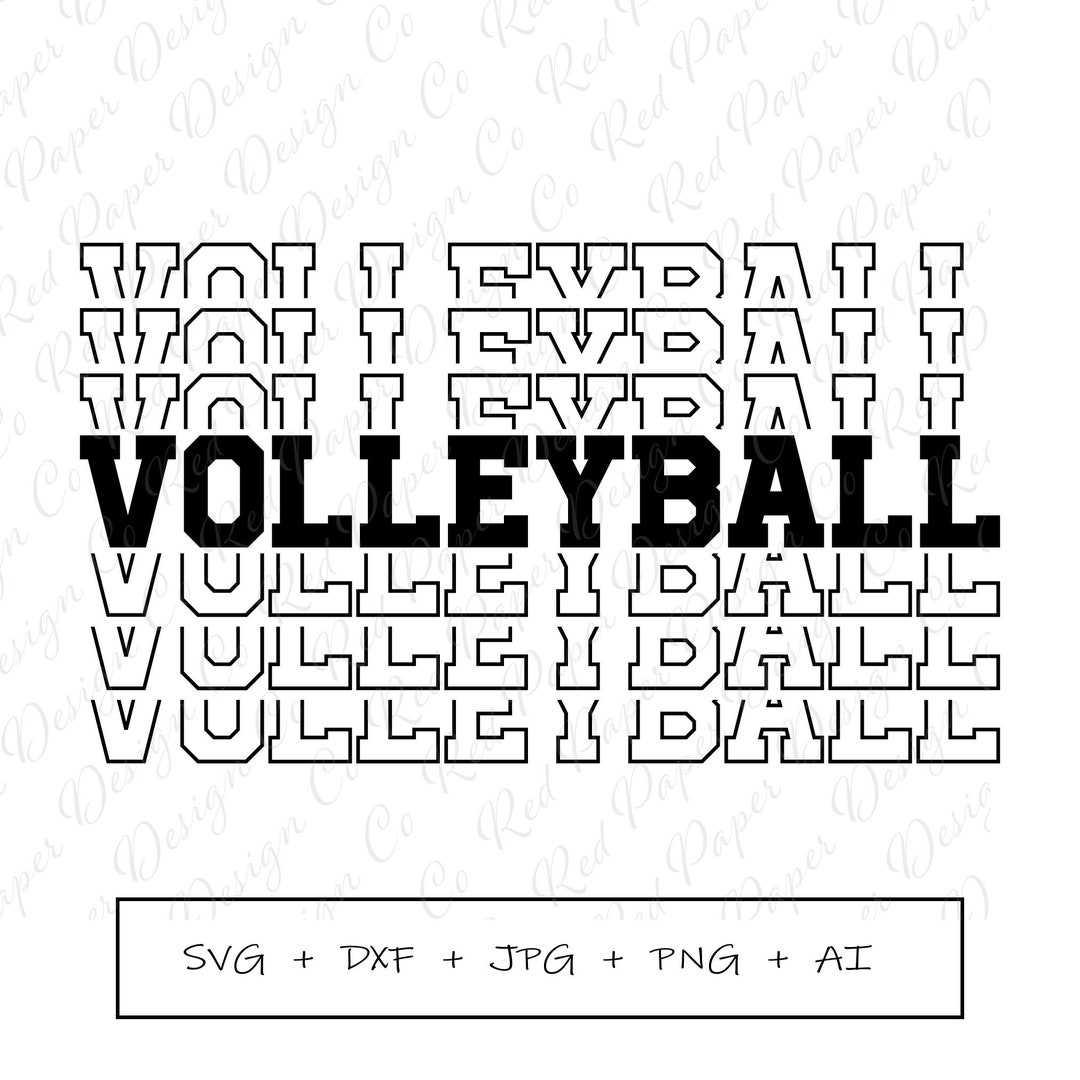 Volleyball Svg, Volleyball Team, Volleyball Team Svg, Volleyball Fan Svg, Volleyball Dxf Png Jpg