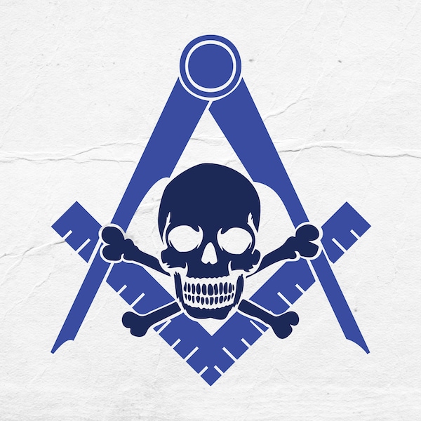 Masonic Skull SVG, Mason Logo Design, Freemason, Emblem, Square and Compass, Shriners, Cricut, Silhoutte, Commercial Use Clipart