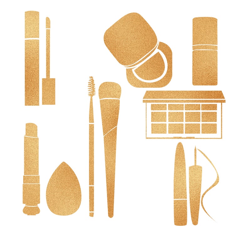 Makeup SVG Bundle Cut File for Cricut Silhouette DXF Jpg - Etsy