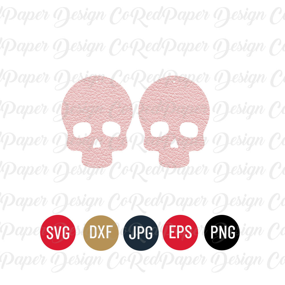Download Halloween Skull Earrings SVG Skull Earrings SVG Earrings ...
