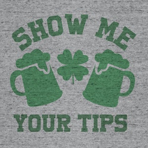 SVG St Patricks Zeige mir deine Tipps, Irish Bar Tshirt Design, Barkeeper Server DXF, Jpg, Png, , Cut Datei Sillhouette, Cricut kommerzielle Nutzung